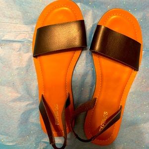 Express blank lined sandals